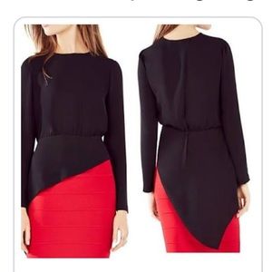 Long Sleeve Asymmetrical Blouse